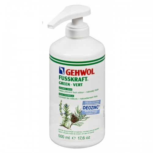 GEHWOL FUSSKRAFT Green normalios odos, dezodoruojamasis kremas, 500 ml